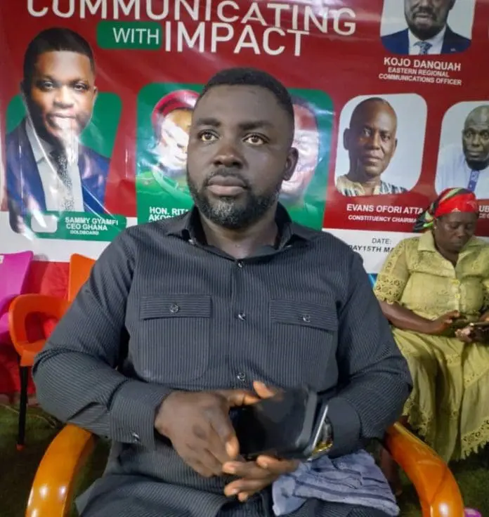 L'hon. Kojo Danquah, directeur des communications régionales de l'Est du NDC
