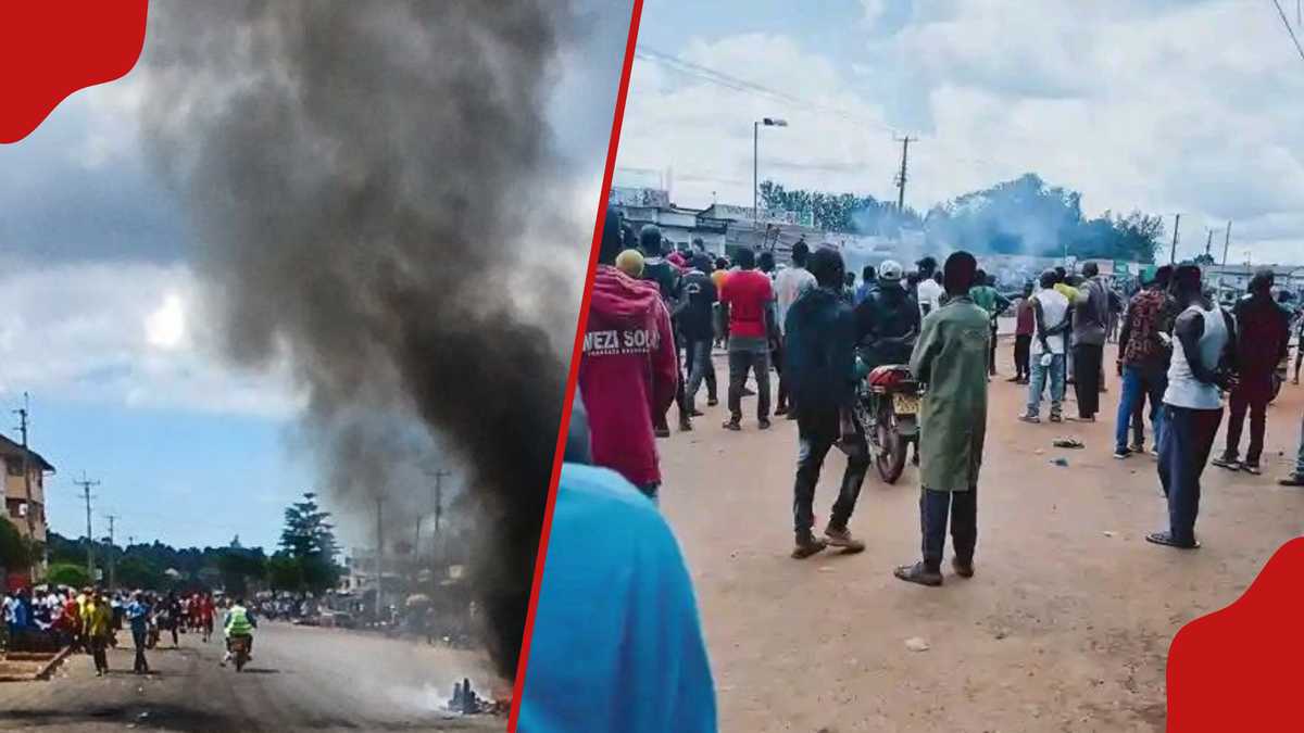 Vihiga: 2 morts alors que Luanda entre en chaos et que des manifestants turbulents bloquent l'autoroute Busia-Kisumu