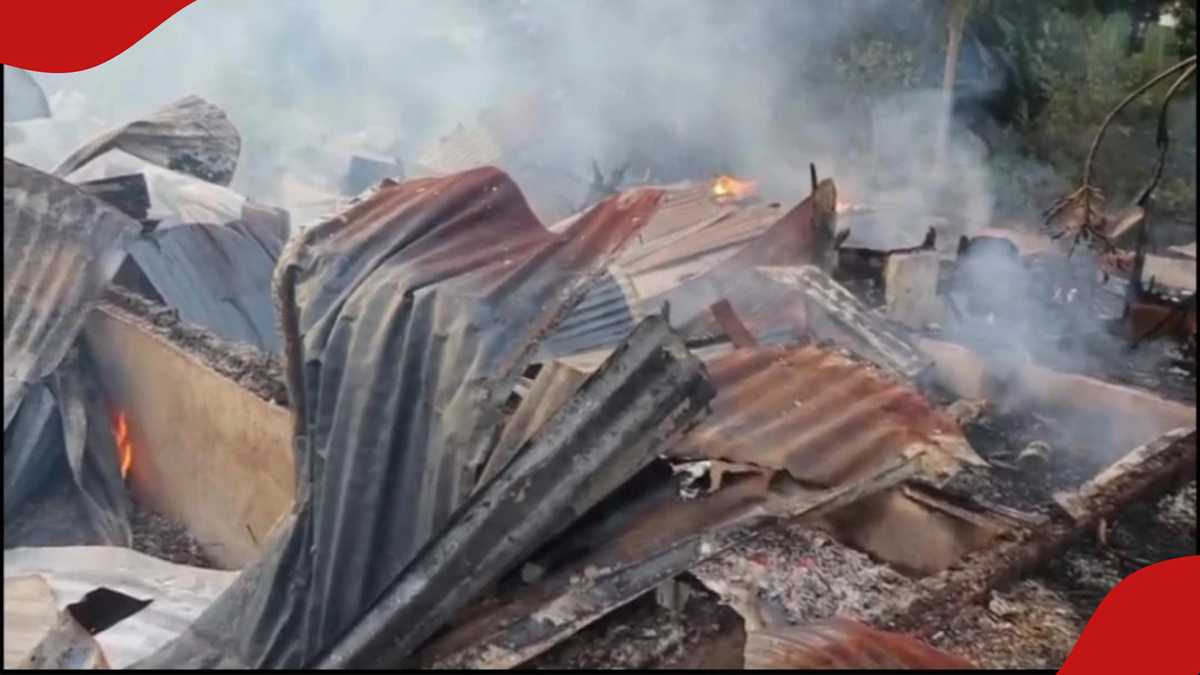Kirinyaga : 18 familles se retrouvent sans abri alors qu'un énorme incendie ravage les maisons