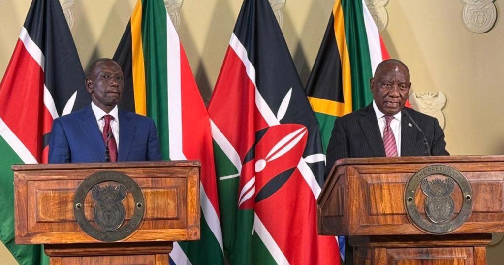 L'Afrique du Sud et le Kenya signent six nouveaux accords pour approfondir leurs relations bilatérales