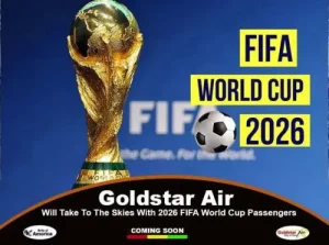 Goldstar Air est conçu pour offrir une expérience inoubliable aux fans de football voyageant pour la Coupe du Monde de la FIFA 2026 aux États-Unis, au Canada et au Mexique grâce à des forfaits de voyage exclusifs, un enregistrement prioritaire, des vols spéciaux vers les lieux des matchs, des vols aller-retour pratiques, des forfaits souvenirs et des souvenirs qui dureront toute une vie. En outre, la compagnie aérienne offrira des surprises passionnantes, notamment un accès et des services premium aux forfaits d'hospitalité officiels de On Location, offrant aux fans un accès inégalé aux suites et à des expériences uniques, allant de rencontres avec des légendes du football à des visites des coulisses du stade. Préparez-vous pour une aventure épique lors de la Coupe du Monde de la FIFA 2026 avec le service 24 heures sur 24 de Goldstar Air.