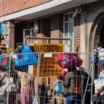 Centre temporaire à Musina pour accueillir les étrangers sans papiers en attente d'expulsion