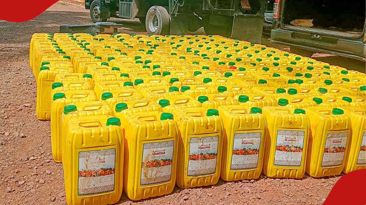 La police intercepte 3 600 litres d'huile de cuisson présumée de contrebande à Marsabit