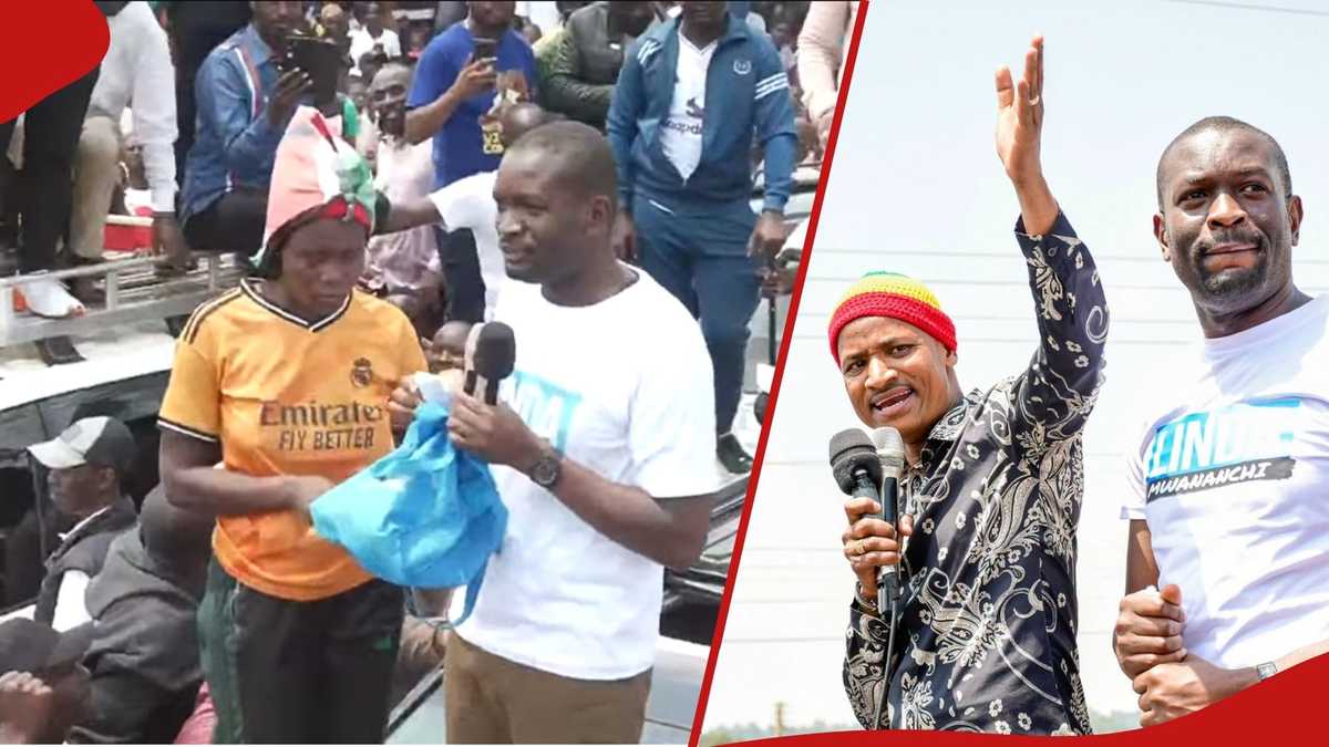 Linda Mwananchi d'Edwin Sifuna contribue pour plus de 120 000 KSh à Chwele Woman et l'emmène à Bungoma