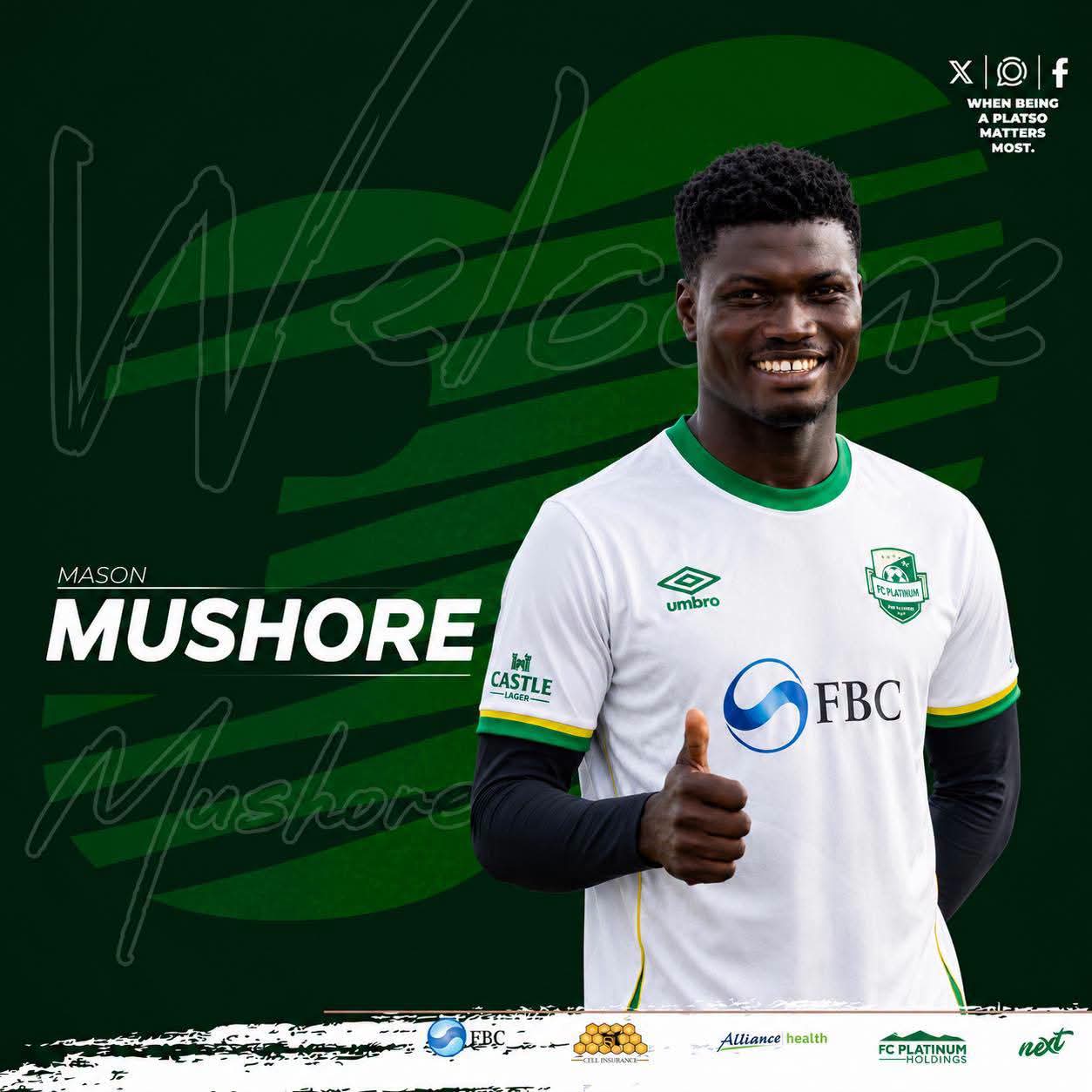 Mason Mushore rejoint le FC Platinum pour retrouver son frère McKinnon