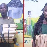 Migori : la police arrête 2 suspects transportant 114 rouleaux de Bhang sur une moto
