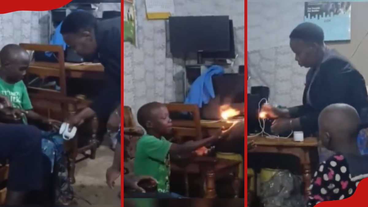 Tumulte après qu'une femme a brûlé son fils comme punition alors que son père le regardait indifférent