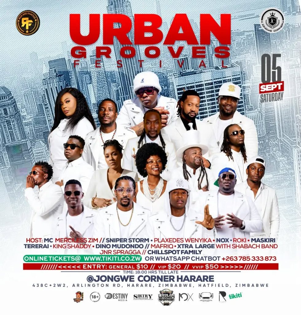 Les légendes d'Urban Grooves se réunissent pour le festival inaugural à Harare