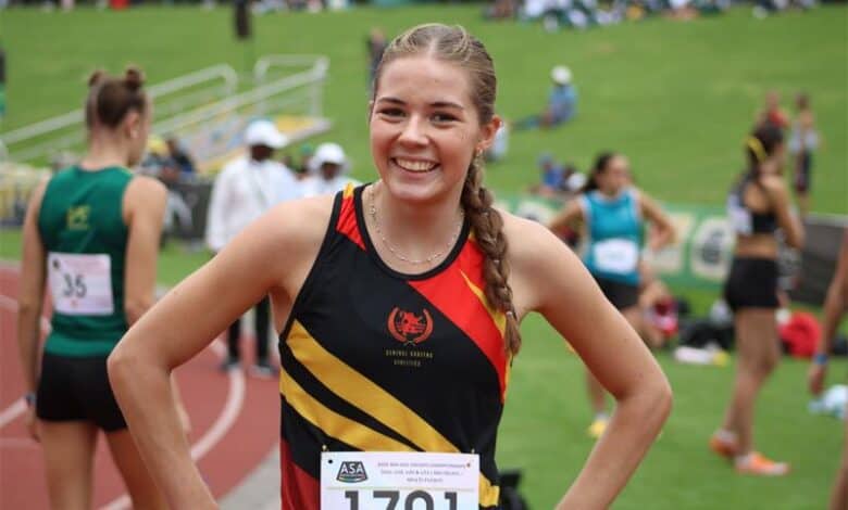 L’étoile montante de l’athlétisme prête à faire ses débuts en Afrique du Sud au Zimbabwe