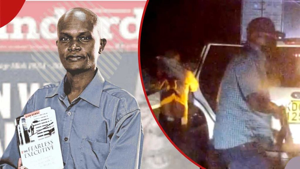 Alex Kiprotich : Une vidéo effrayante montre des hommes armés en train d’enlever un journaliste du groupe Standard