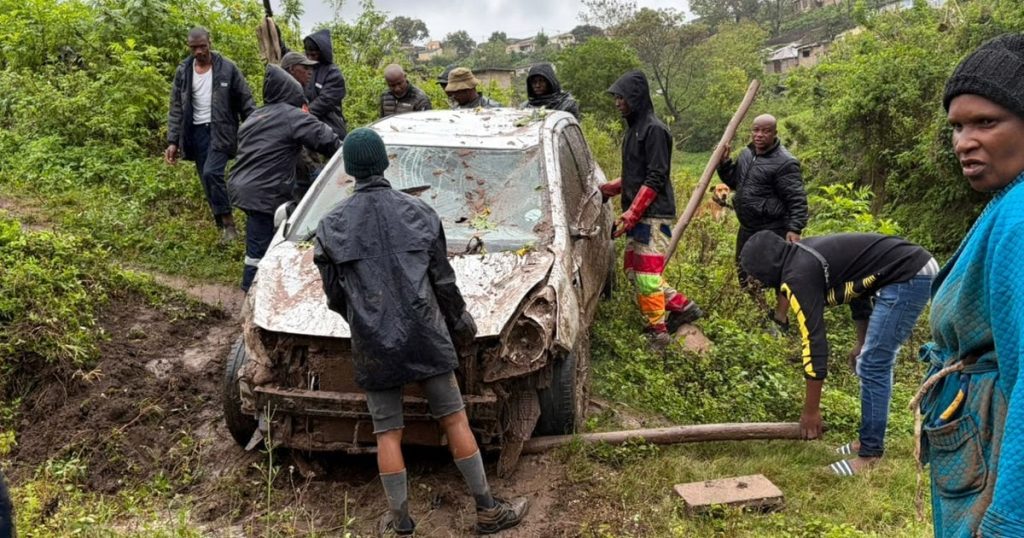 Des coulées de boue provoquent des destructions à Marianhill au milieu de fortes averses