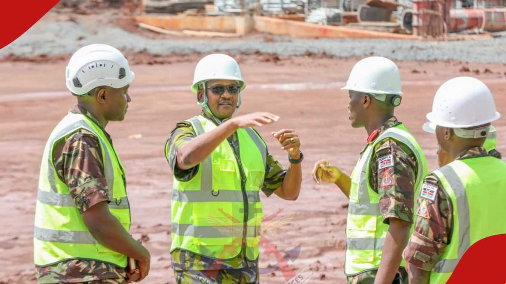KDF supervise la modernisation du stade Kipchoge Keino avant les célébrations de la Journée Mashujaa