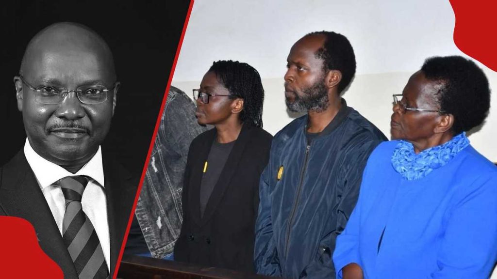 Kyalo Mbobu : Rose Mbithe, ses 2 enfants et 2 policiers accusés du meurtre d'un avocat