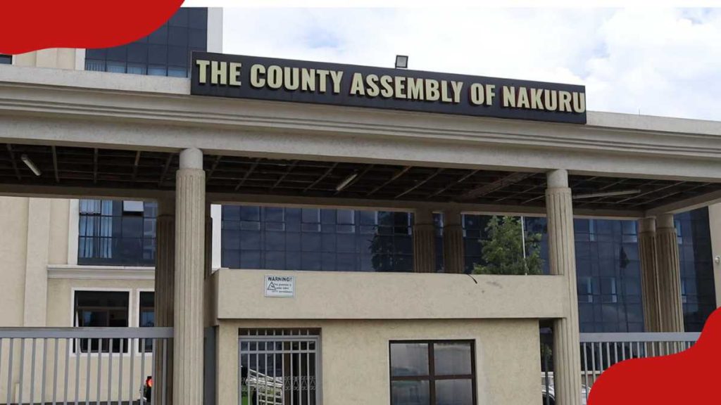 L'Assemblée du comté de Nakuru dépose des motions visant à révoquer 3 hauts fonctionnaires du comté