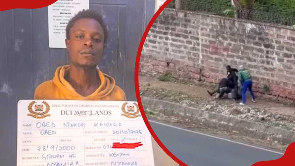 La DCI arrête Obed Makori, suspect dans une vidéo virale de vol de Parklands le long du Northern Bypass