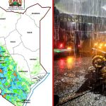 Les prévisions météorologiques sur 24 heures du Kenya Met mettent en garde contre des précipitations dans 23 comtés