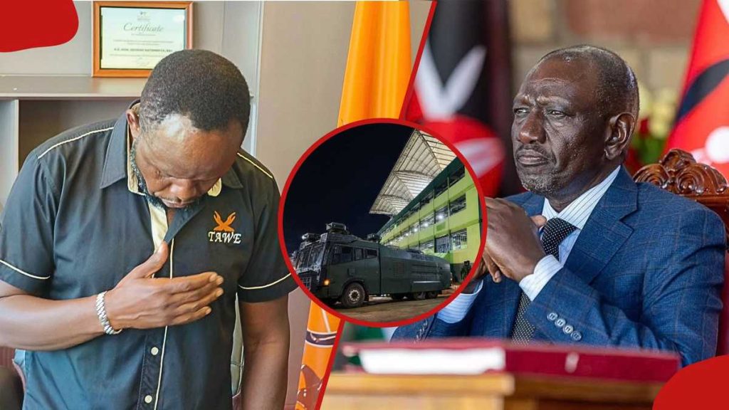Trans Nzoia : Visite du clergé et priez pour George Natembeya au milieu des tensions avec William Ruto